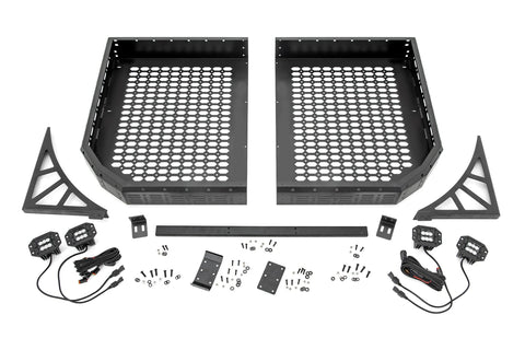 Cargo Rack | Dual 2" Black LED Pairs | Flush Mount | Polaris Ranger XP 1000 