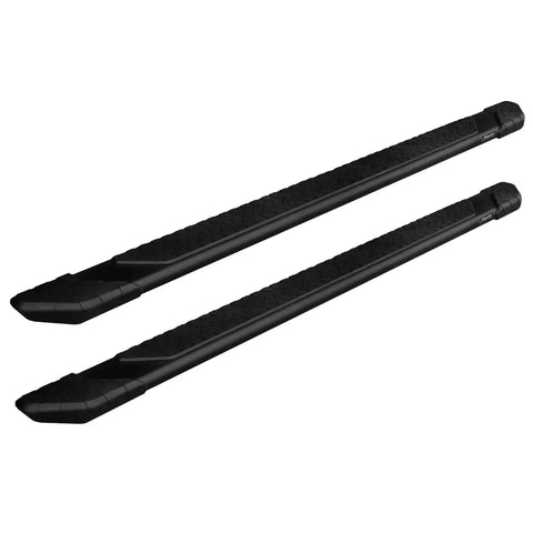 Raptor Series 1902-0051BT - 5 In Tread Step Slide Track Running Boards Black Textured Aluminum 09-18 Dodge Ram 1500 19-23 Classic Quad/Extended Cab
