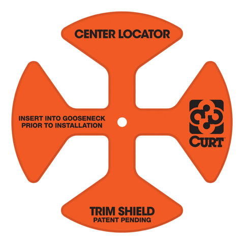 CURT 19253 Replacement Double Lock EZr Center Locator, Fits 60611, 60619