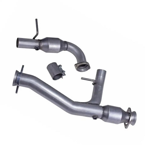 BBK Performance Parts 19471 2011-14 FORD F150 COYOTE 5.0 TRUCK 3 SHORT MID Y PIPE W/ CATALYTIC CONVERTERS