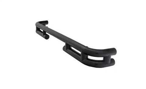 Rampage 7648 Double Tube Bumper Black - Rear with Hitch Receiver