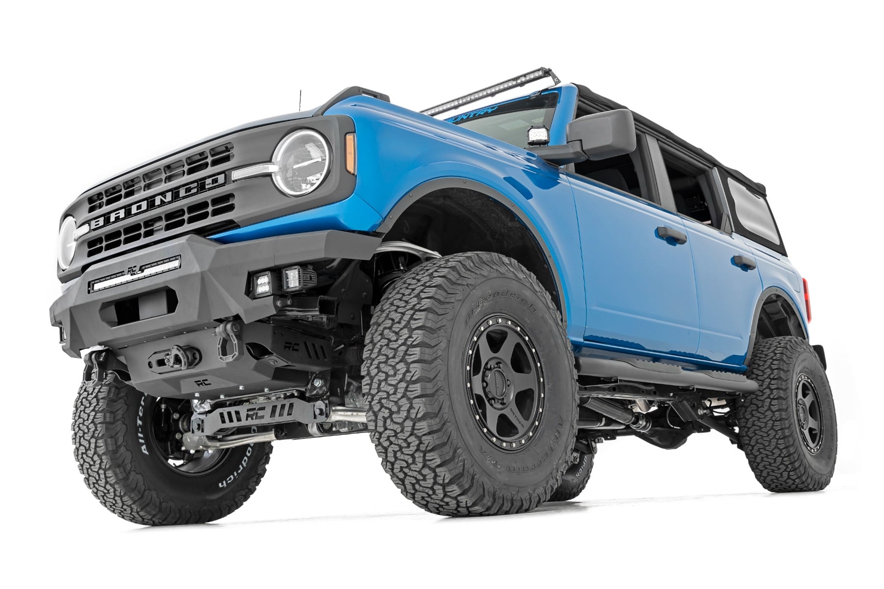 Oval Nerf Step | 4-Door | Black | Ford Bronco 4WD (2021-2026)