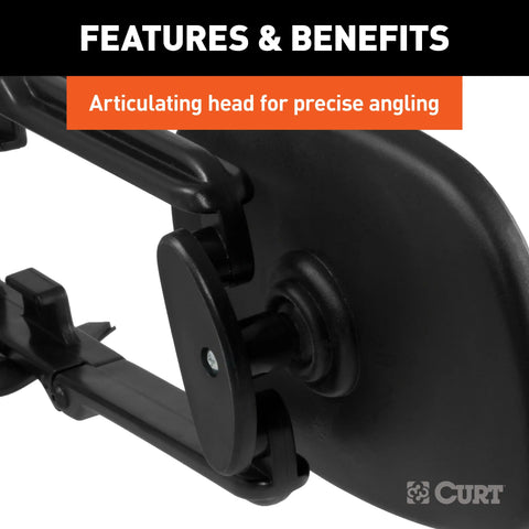CURT 20002 - 5 x 7-1/2-Inch Universal Strap-On Adjustable Extendable Towing Mirror