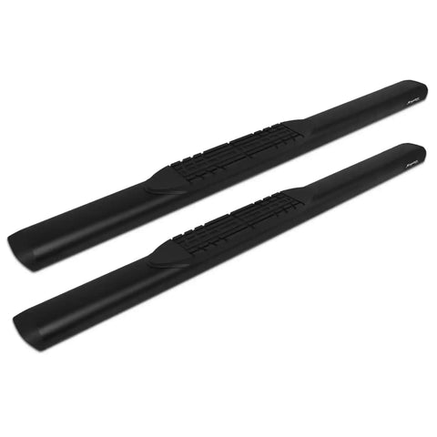 Raptor Series 2002-0220BT - 5 In Oval Style Slide Track Running Boards Black Textured Aluminum 09-18 Dodge Ram 1500 19-23 Classic 10-24 2500/3500 Regular Cab