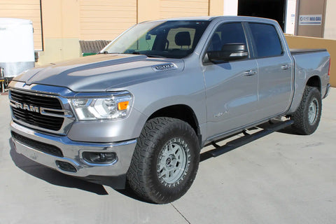 Raptor Series 2004-0133BT - 5 In Oval Style Slide Track Running Boards Black Textured Aluminum 22-24 Toyota Tundra Double Cab