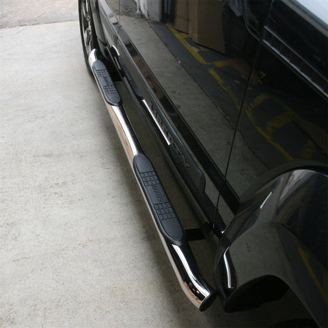 ARIES 201005-2 - 3 Round Polished Stainless Side Bars, Select Jeep Liberty