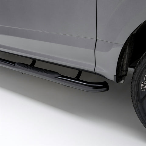 ARIES 201005 - 3 Round Black Steel Side Bars, Select Jeep Liberty