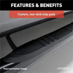 ARIES 202000-2 - 3 Round Polished Stainless Side Bars, Select Toyota 4Runner