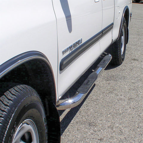 ARIES 202003-2 - 3 Round Polished Stainless Side Bars, Select Toyota Tundra