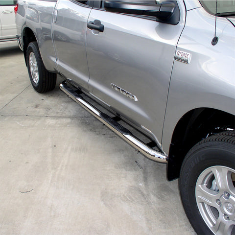 ARIES 202013-2 - 3 Round Polished Stainless Side Bars, Select Toyota Tundra