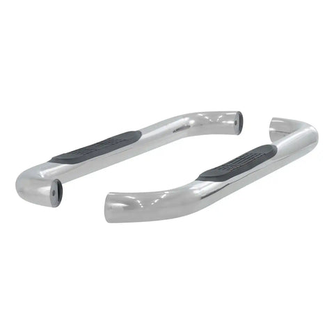 ARIES 203014-2 - 3 Round Polished Stainless Side Bars, Select Ford F-250, F-350 Super Duty