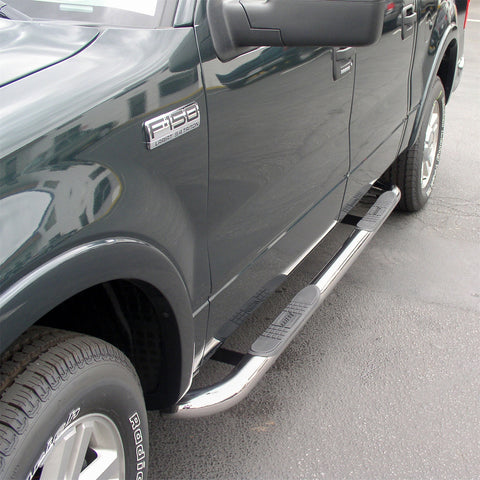 ARIES 203015-2 - 3 Round Polished Stainless Side Bars, Select Ford F-150, Lincoln Mark LT