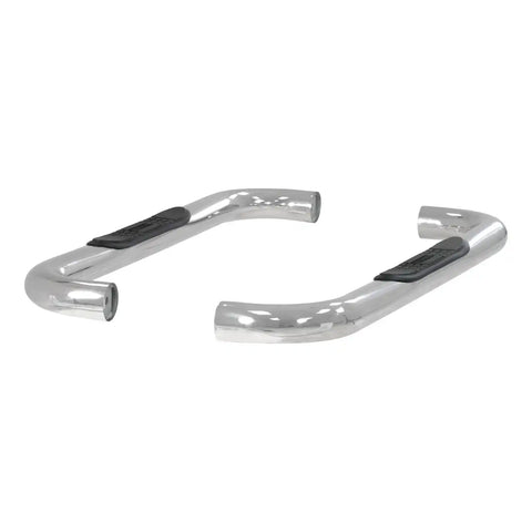 ARIES 204018-2 - 3 Round Polished Stainless Side Bars, Select Blazer FS, Tahoe, Yukon, C, K