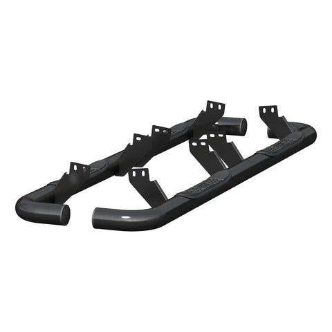 ARIES 204075 - 3-Inch Round Black Steel Nerf Bars, No-Drill Fits Select Hummer H2