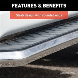 ARIES 2051001 - AeroTread 5 x 70 Polished Stainless Running Boards, Select Acura MDX