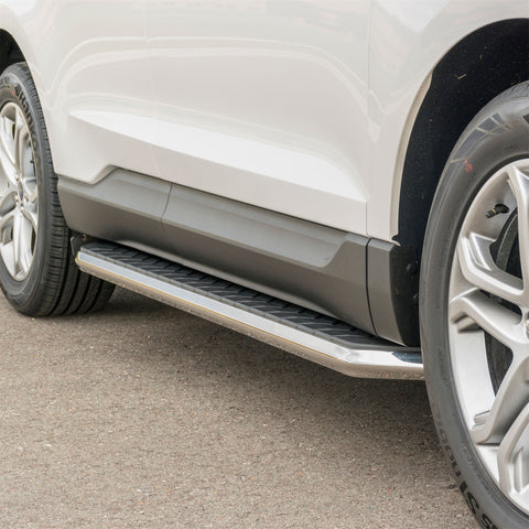 ARIES 2051002 - AeroTread 5 x 70 Polished Stainless Running Boards, Select Ford Edge