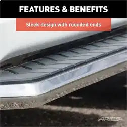 ARIES 2051010 - AeroTread 5 x 70 Polished Stainless Running Boards, Select Nissan Murano