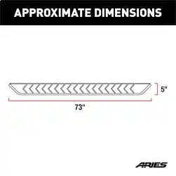 ARIES 2051040 - AeroTread 5 x 73 Polished Stainless Running Boards, Select Ford Explorer