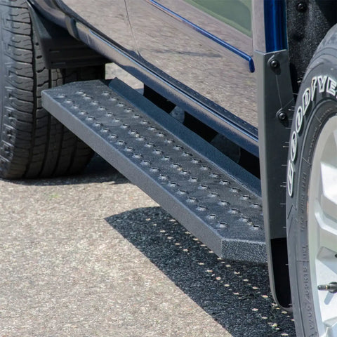 ARIES 2055529 - RidgeStep 6-1/2 x 53 Black Steel Running Boards, Select Silverado, Sierra