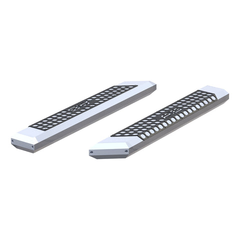 ARIES 2055853 - AdvantEDGE 5-1/2 x 53 Chrome Aluminum Side Bars (No Brackets)
