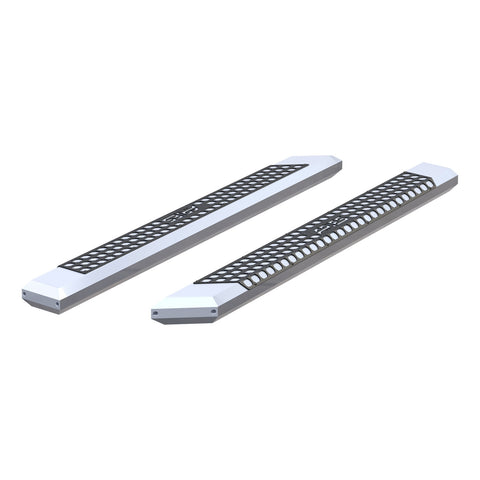 ARIES 2055875 - AdvantEDGE 5-1/2 x 75 Chrome Aluminum Side Bars (No Brackets)