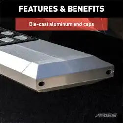 ARIES 2055885 - AdvantEDGE 5-1/2 x 85 Chrome Aluminum Side Bars (No Brackets)