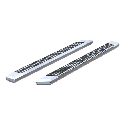 ARIES 2055891 - AdvantEDGE 5-1/2 x 91 Chrome Aluminum Side Bars (No Brackets)