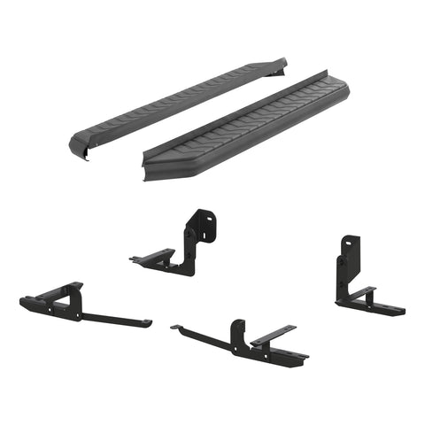 ARIES 2061011 - AeroTread 5 x 70 Black Stainless Running Boards, Select Nissan Pathfinder