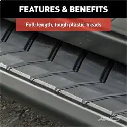 ARIES 2061011 - AeroTread 5 x 70 Black Stainless Running Boards, Select Nissan Pathfinder