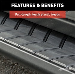 ARIES 2061032 - AeroTread 5 x 70 Black Stainless Running Boards, Select Jeep Cherokee