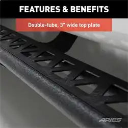 ARIES 2074110 - Rocker Step Running Boards, Select Dodge, Ram 1500, 2500, 3500