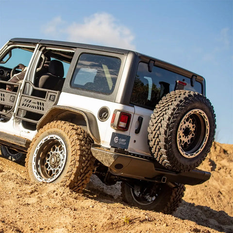 ARIES 2082080 - TrailChaser Black Steel Jeep Wrangler JL Rear Bumper