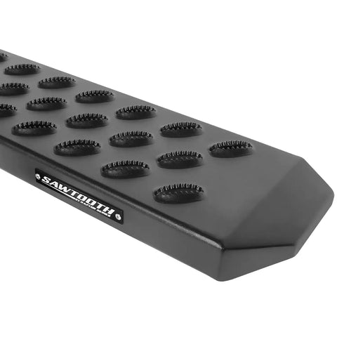 Raptor Series 2103-0377BT - 6.5 In Sawtooth Slide Track Running Boards Black Textured Aluminum 19-24 Ford Ranger Crew Cab
