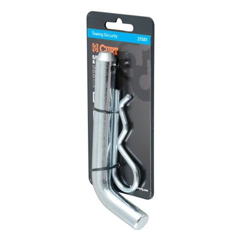 CURT 21581 5/8 Hitch Pin (2 or 2-1/2 Receiver, Zinc, Packaged)