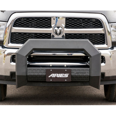 ARIES 2165001 - AdvantEDGE 5-1/2 Black Aluminum Bull Bar, Select Dodge, Ram 2500, 3500