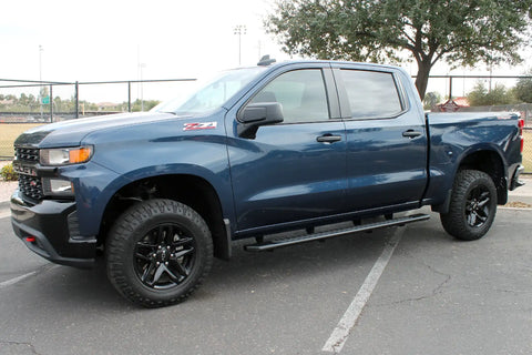 Raptor Series 2203-0355BT - 5 In OEM Style Full Tread Slide Track Running Boards Black Textured Aluminum 15-23 Ford F-150 17-23 F-250/F-350 Super Duty SuperCab