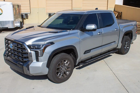 Raptor Series 2204-0142BT - 5 In OEM Style Running Boards Black Textured Aluminum 22-26 Tundra CrewMax