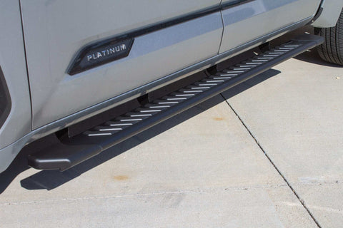 Raptor Series 2204-0142BT - 5 In OEM Style Running Boards Black Textured Aluminum 22-26 Tundra CrewMax