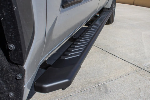 Raptor Series 2204-0142BT - 5 In OEM Style Running Boards Black Textured Aluminum 22-26 Tundra CrewMax