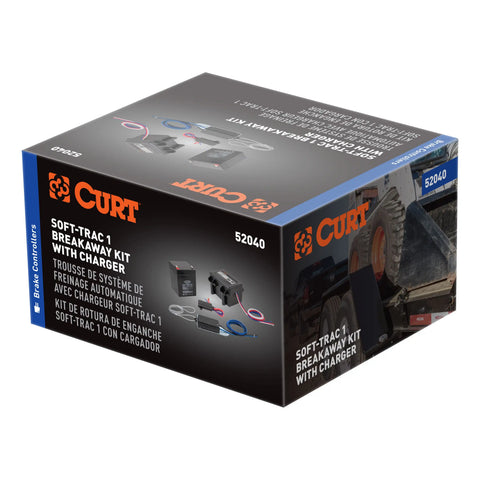 CURT 52040 - Soft-Trac 1 Breakaway Kit with Charger