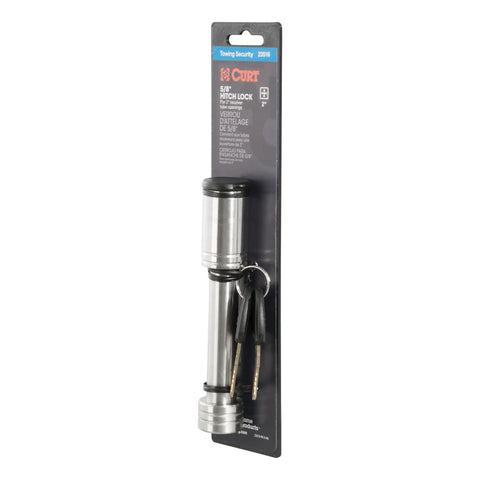 CURT 23516 5/8 Hitch Lock (2 Receiver, Barbell, Stainless)