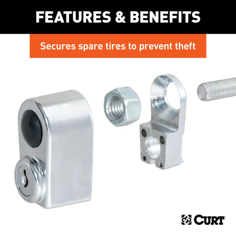CURT 23562 Spare Tire Lock