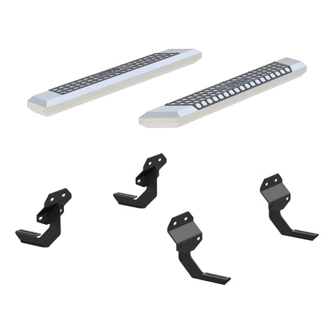ARIES 2555011 - AdvantEDGE 5-1/2 x 53 Chrome Aluminum Side Bars, Select Ford F150, F250, F350