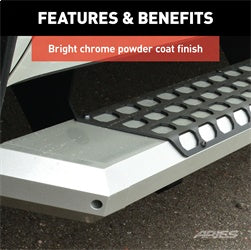 ARIES 2555011 - AdvantEDGE 5-1/2 x 53 Chrome Aluminum Side Bars, Select Ford F150, F250, F350