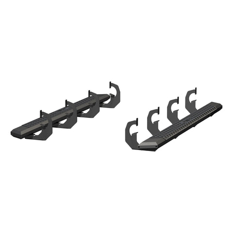 ARIES 2556002 - AdvantEDGE 5-1/2 x 75 Black Aluminum Side Bars, Select Chevrolet, GMC