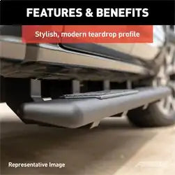 ARIES 2558021 - AscentStep 5-1/2 x 75 Black Steel Running Boards, Select Silverado, Sierra