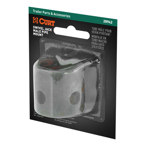 CURT 28942 - Replacement Swivel Jack Male Pipe Mount 9/16-Inch Pin Hole