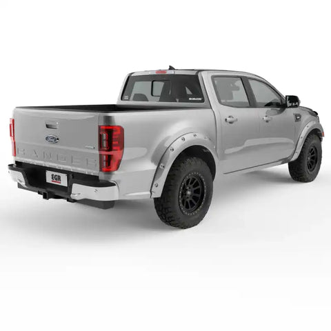 EGR 793554-UX - 19-22 Ford Ranger Painted To Code Ingot Traditional Bolt-On Look Fender Flares Silver Set Of 4