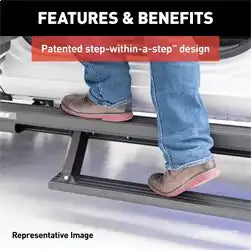 ARIES 3025144 - ActionTrac 48.75 Powered Running Boards (No Brackets)