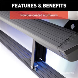 ARIES 3025179 - ActionTrac 83.6 Powered Running Boards (No Brackets)